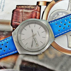 Beautiful large steel Tissot watch from the 1970s.