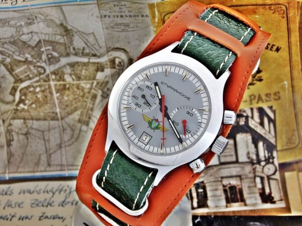 Beautiful rare Poljot Sturmanskie pilot chronograph watch from the 1980s - Image 6