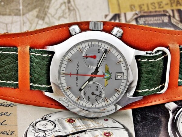 Beautiful rare Poljot Sturmanskie pilot chronograph watch from the 1980s - Image 7
