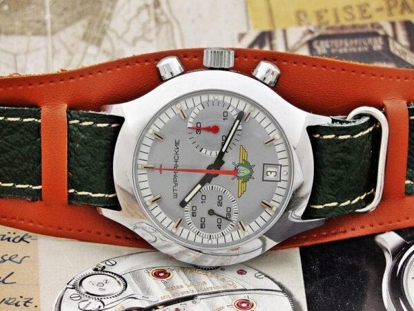 Beautiful rare Poljot Sturmanskie pilot chronograph watch from the 1980s - Image 9