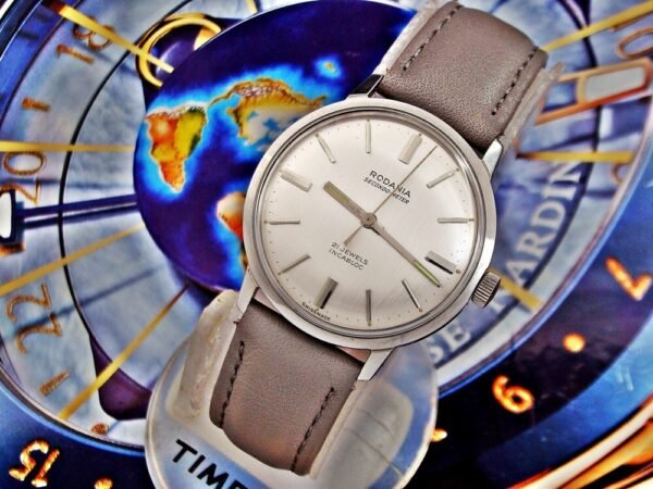 Beautiful steel Rodania Secondo Meter watch from the 1960s-1970s. - Image 13