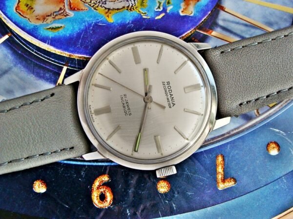 Beautiful steel Rodania Secondo Meter watch from the 1960s-1970s. - Image 4