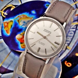 Beautiful steel Rodania Secondo Meter watch from the 1960s-1970s.