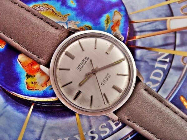 Beautiful steel Rodania Secondo Meter watch from the 1960s-1970s. - Image 5