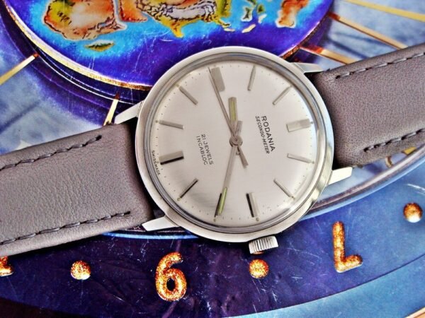 Beautiful steel Rodania Secondo Meter watch from the 1960s-1970s. - Image 10