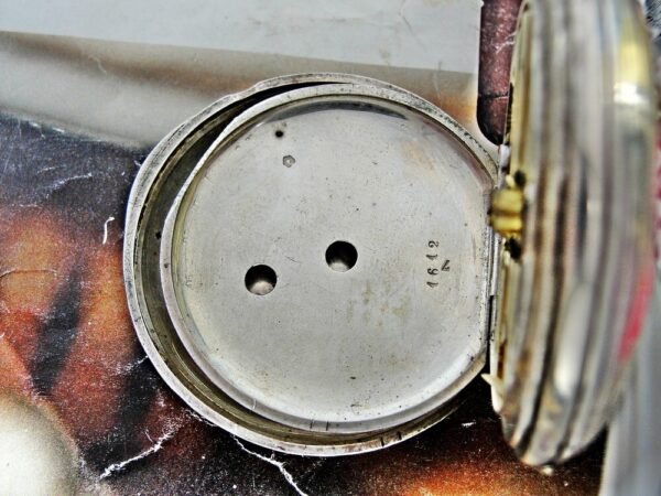 Nice double lid key silver pocket watch from the 1800s - Image 12