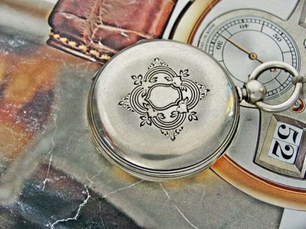 Nice double lid key silver pocket watch from the 1800s - Image 20