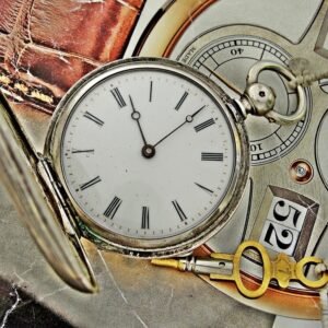 Nice double lid key silver pocket watch from the 1800s