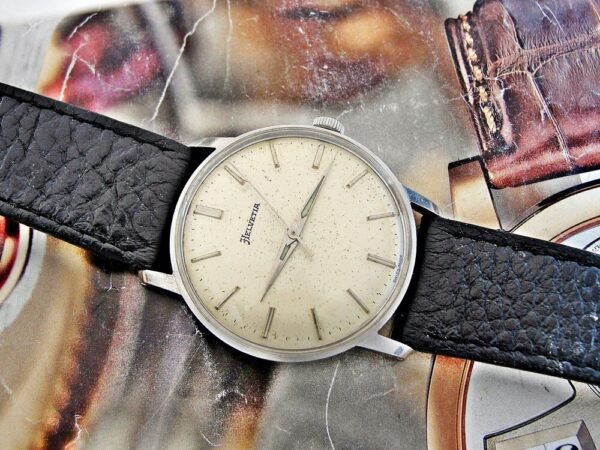 Nice steel Helvetia watch from the 1950s. - Image 18