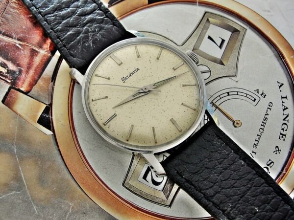 Nice steel Helvetia watch from the 1950s. - Image 7