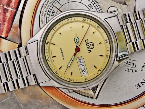 Nice steel automatic Doxa watch from the 1980s. - Image 4