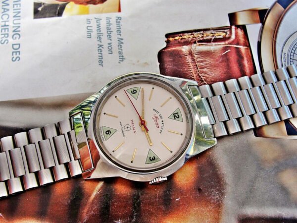 Nice steel automatic West End Watch from the 1970s. - Image 3