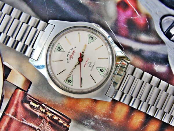 Nice steel automatic West End Watch from the 1970s. - Image 4