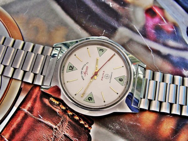 Nice steel automatic West End Watch from the 1970s.