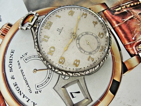 Rare silver Omega watch from 1931.