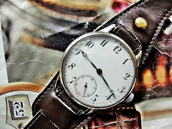Beautiful porcelain dial watch from the early 1900s - Image 4