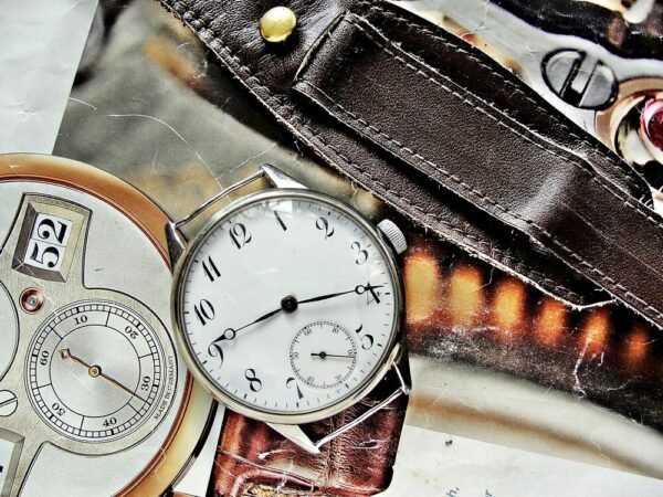 Beautiful porcelain dial watch from the early 1900s - Image 5