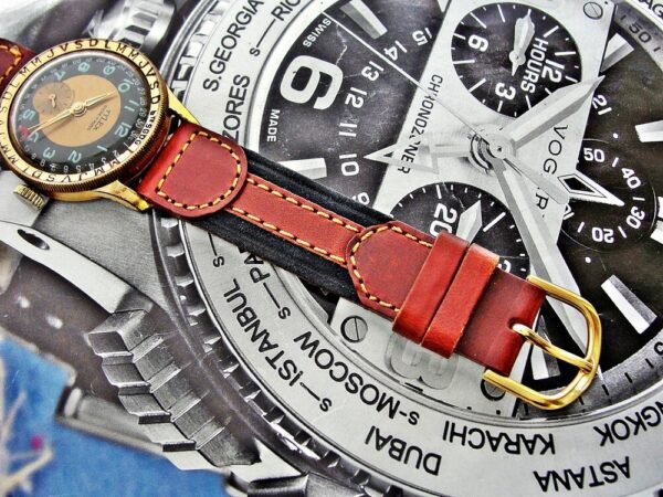 Beautiful very rare Tylex pointer date watch  from the 1950s. - Image 12