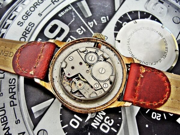 Beautiful very rare Tylex pointer date watch  from the 1950s. - Image 14
