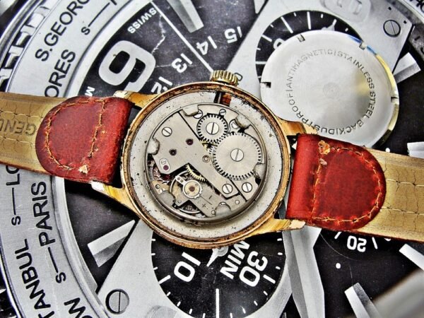 Beautiful very rare Tylex pointer date watch  from the 1950s. - Image 15