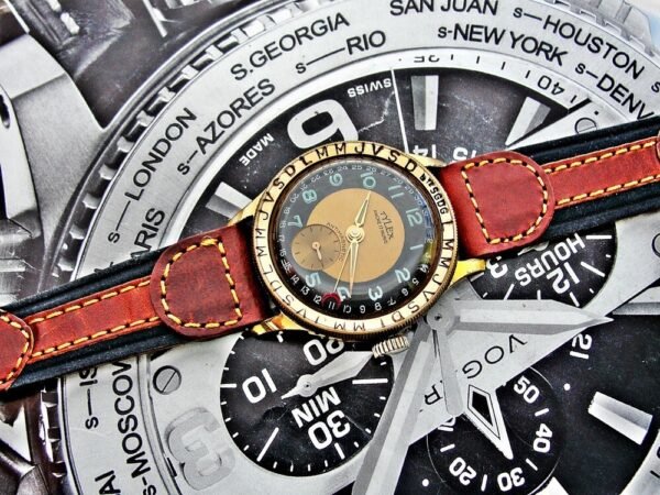 Beautiful very rare Tylex pointer date watch  from the 1950s. - Image 8
