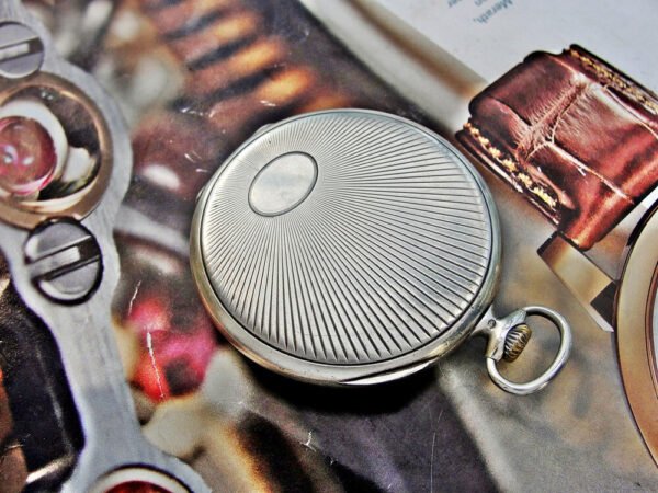 Doxa silver pocket watch in a very nice case with a nice dial from the 1920s - Image 6