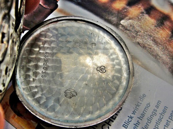 Doxa silver pocket watch in a very nice case with a nice dial from the 1920s - Image 7