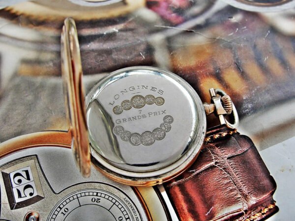 Longines double-lid silver pocket watch from the early 1900s. - Image 11