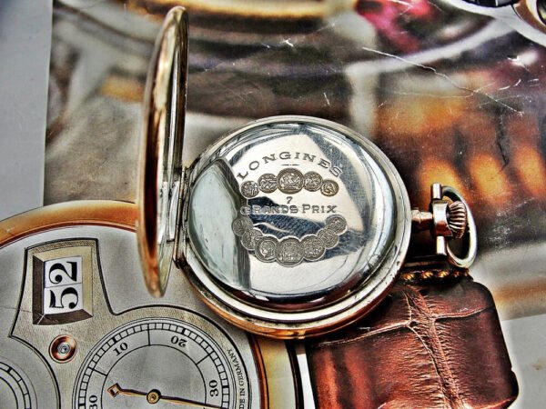 Longines double-lid silver pocket watch from the early 1900s. - Image 10