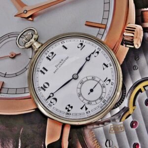 Nice Doxa pocket watch with porcelain dial from the 1920s.