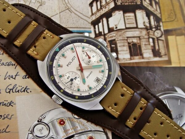 Nice Poljot Sturmanskie Pilot Chronograph watch from the 1980s. - Image 13