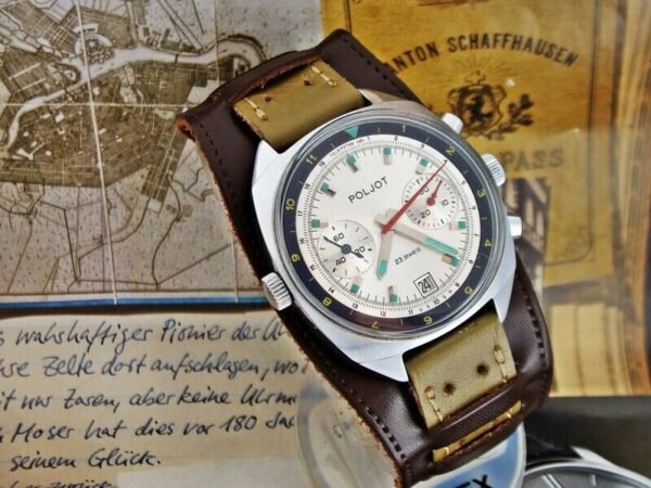 Nice Poljot Sturmanskie Pilot Chronograph watch from the 1980s. - Image 3
