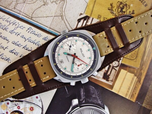 Nice Poljot Sturmanskie Pilot Chronograph watch from the 1980s. - Image 4