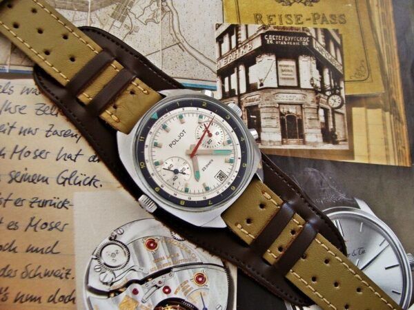Nice Poljot Sturmanskie Pilot Chronograph watch from the 1980s. - Image 5