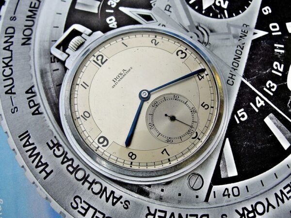 Nice art deco Doxa pocket watch from the 1930s - Image 5