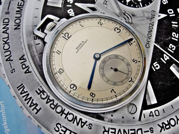 Nice art deco Doxa pocket watch from the 1930s - Image 6