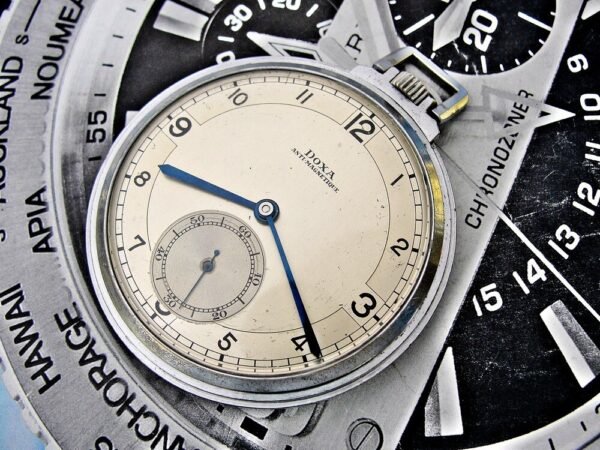 Nice art deco Doxa pocket watch from the 1930s - Image 8