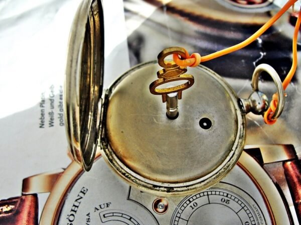 Rare G.T porcelain dial key pocket watch from the 1800s - Image 11