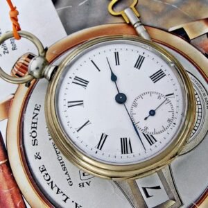 Rare G.T porcelain dial key pocket watch from the 1800s