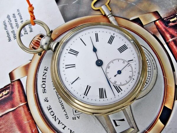 Rare G.T porcelain dial key pocket watch from the 1800s