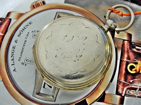 Rare G.T porcelain dial key pocket watch from the 1800s - Image 9
