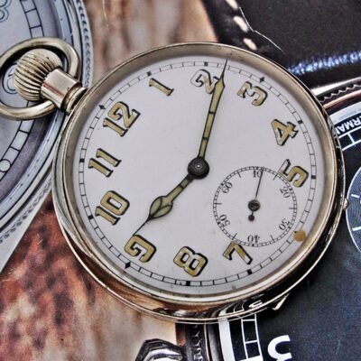 Rare Swiss military pocket watch from the 1940s.