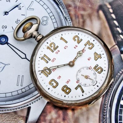 Rare, military silver pocket watch from the early 1900s