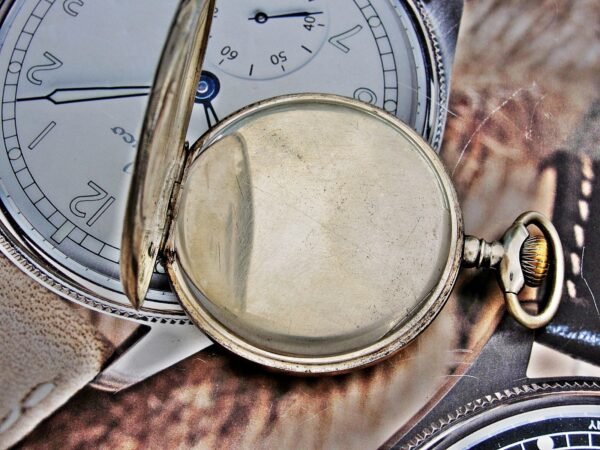 Rare, military silver pocket watch from the early 1900s - Image 9