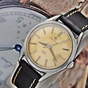 Beautiful Beautiful steel Certina DS-1 tortoise back watch from the 1960s.