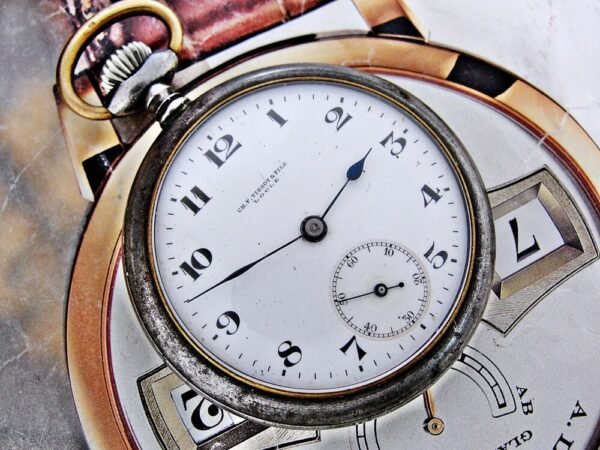 Nice iron case with porcelain dial Tissot pocket watch from the 1920s. - Image 12