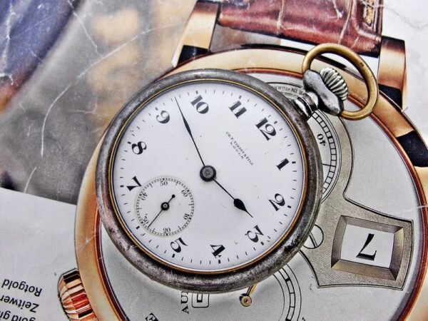 Nice iron case with porcelain dial Tissot pocket watch from the 1920s. - Image 5