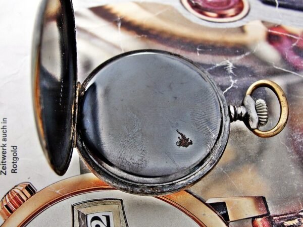 Nice iron case with porcelain dial Tissot pocket watch from the 1920s. - Image 8