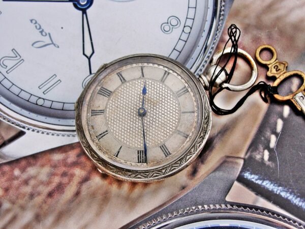 Nice keyed silver pocket watch from the 1800s - Image 16