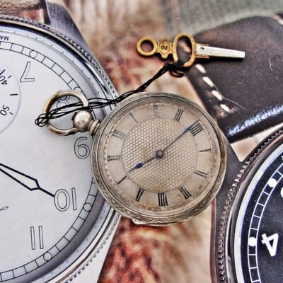 Nice keyed silver pocket watch from the 1800s
